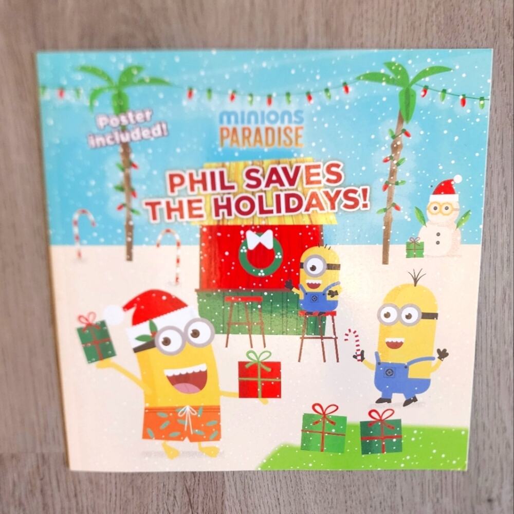 Minions Paradise Phil Saves the Holiday Children's Illustrated Fiction Book